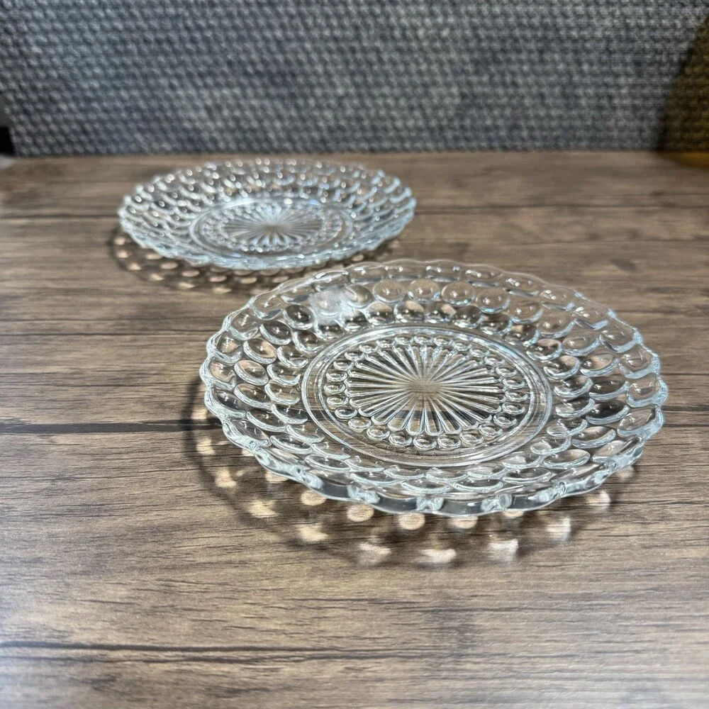 Anchor Hocking Clear Bubble Glass 6 1/2